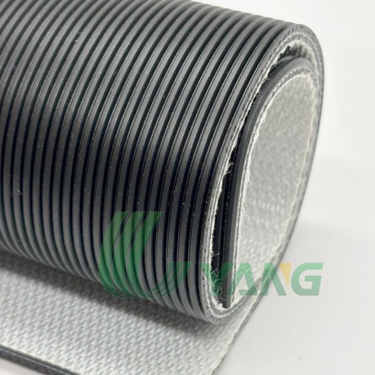 Longitudinal rib PVC belt