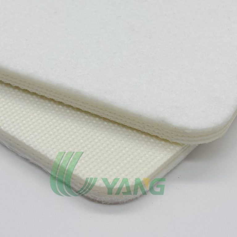 white felt belt