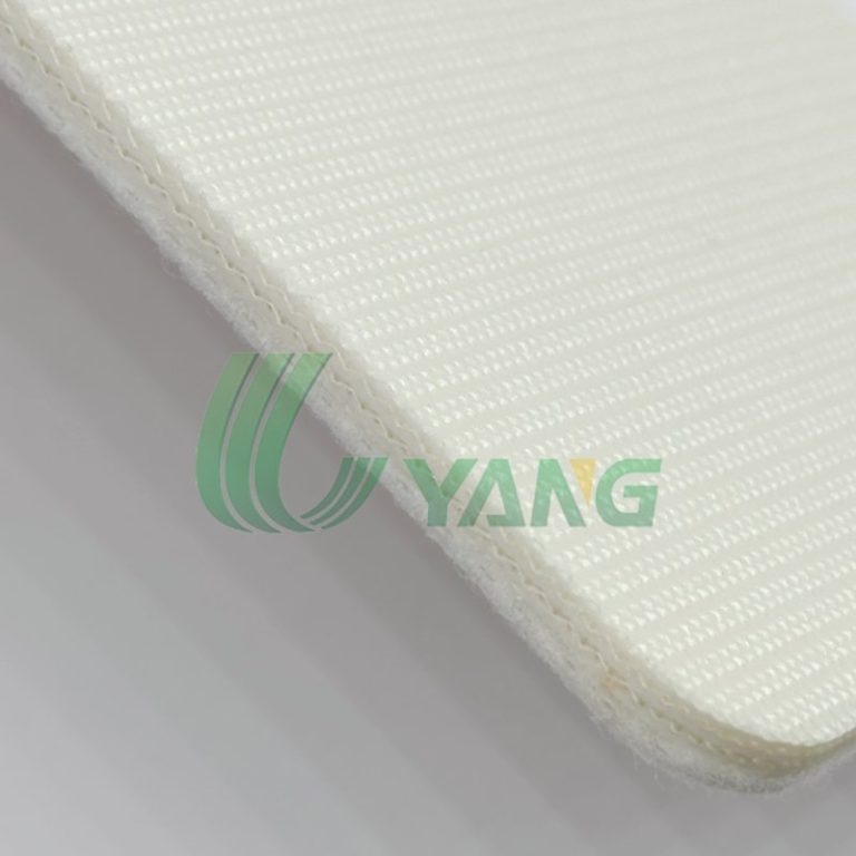 white felt belt